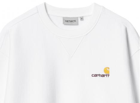 Carhartt American Script Sweatshirt White I025475