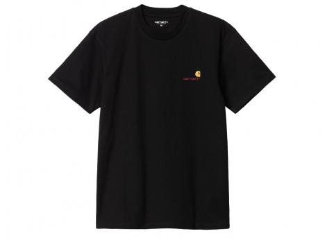 Carhartt American Script Tshirt Black I029956