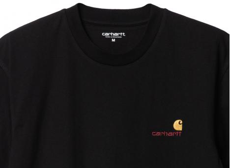 Carhartt American Script Tshirt Black I029956