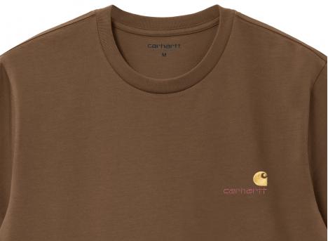 Carhartt American Script Tshirt Lumber I029956
