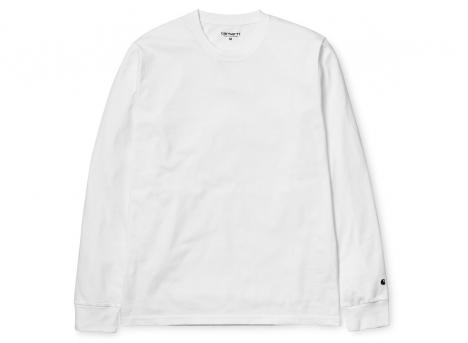 Carhartt Base Tshirt LS White / Black I026265