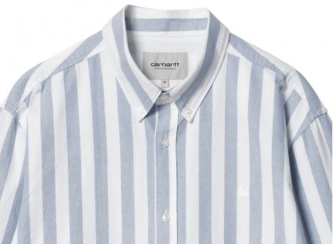 Carhartt Dillion Shirt Stripe Bleach / White I033027