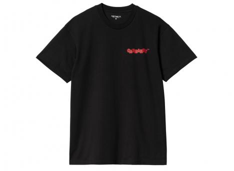 Carhartt Fast Food Tshirt Black / Red I033249