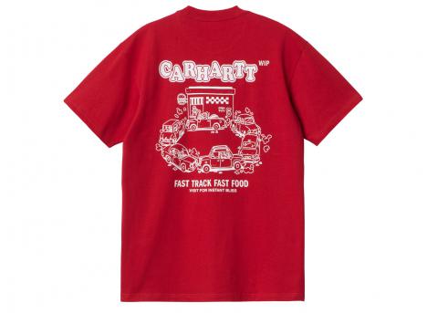 Carhartt Fast Food Tshirt Samba / White I033249