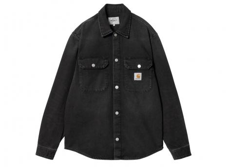 Carhartt Harvey Shirt Jac Black Dark Used Wash I033346