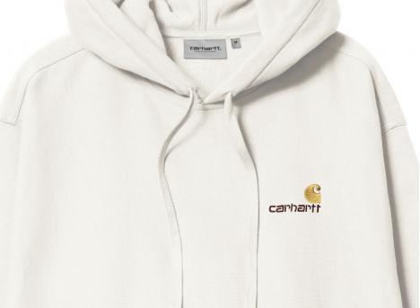 Carhartt Hooded American Script Sweatshirt Wax I028279