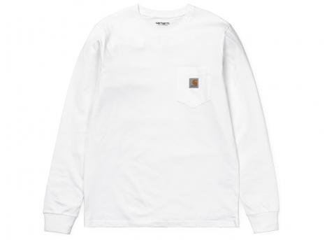 Carhartt Pocket LS Tshirt White I022094