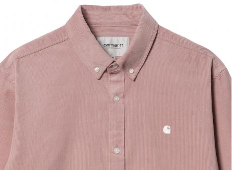 Carhartt Madison Fine Cord Shirt Glassy Pink / Wax I030580