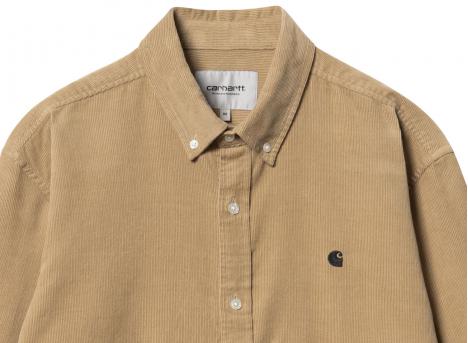 Carhartt Madison Fine Cord Shirt Sable / Black I030580