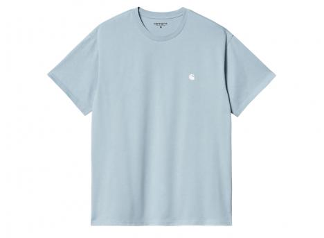 Carhartt Madison Tshirt Frosted Blue / White I033000