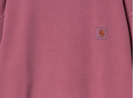 Carhartt Nelson Sweat Magenta Garment Dyed I029957
