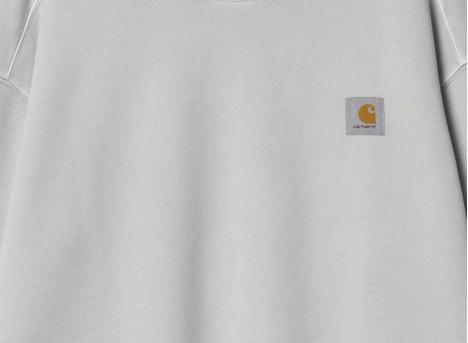 Carhartt Nelson Sweat Sonic Silver Garment Dyed I029957