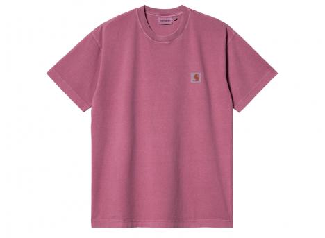 Carhartt Nelson Tshirt Magenta Garment Dyed I029949