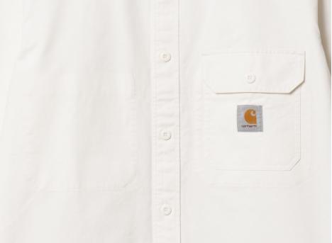 Carhartt Reno Shirt Jac Off White Garment Dyed I031447