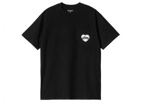 Carhartt Amour Pocket Tshirt Black / White I033675