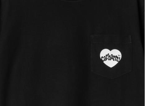 Carhartt Amour Pocket Tshirt Black / White I033675