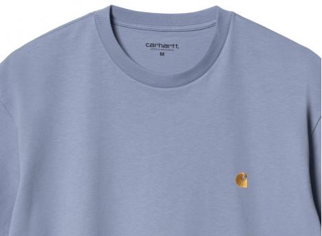 Carhartt Chase Tshirt Charm Blue / Gold I026391
