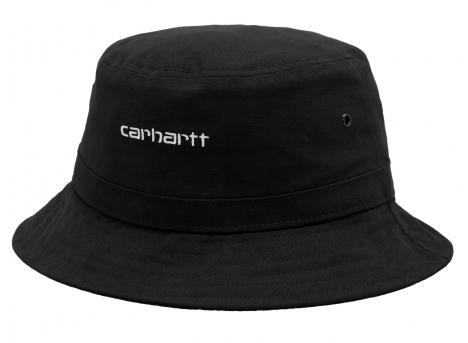 Carhartt Script Bucket Hat Black / White I029937
