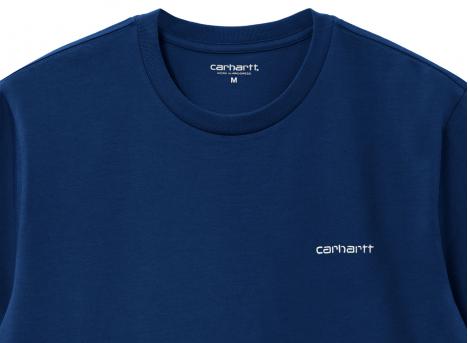Carhartt Script Embroidery Tshirt Elder / White I030435