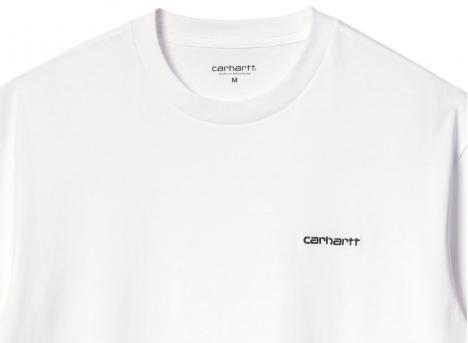 Carhartt Script Embroidery Tshirt White / Black I030435