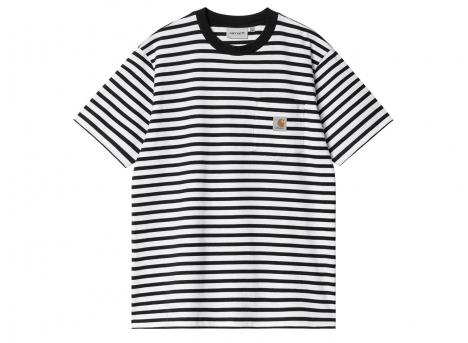 Carhartt Seidler Pocket Stripe Tshirt Black / White I032311