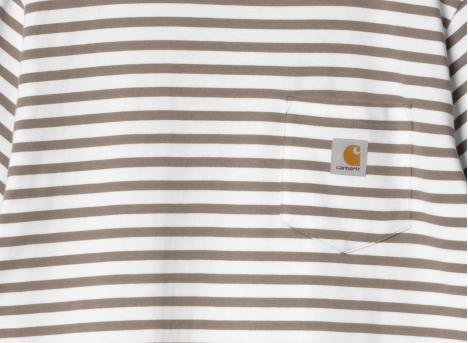 Carhartt Seidler Pocket Stripe Tshirt Branch / White I032311