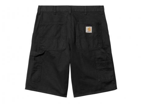 Carhartt Single Knee Short Black Garment Dyed I031504