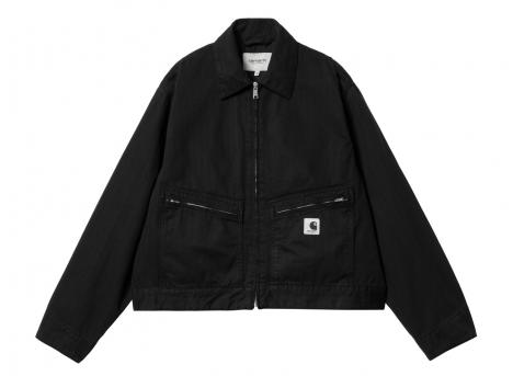 Carhartt W Norris Jacket Black Garment Dyed I033568