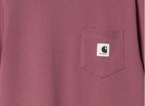 Carhartt W Pocket Tshirt Dusty Fuchsia I032215