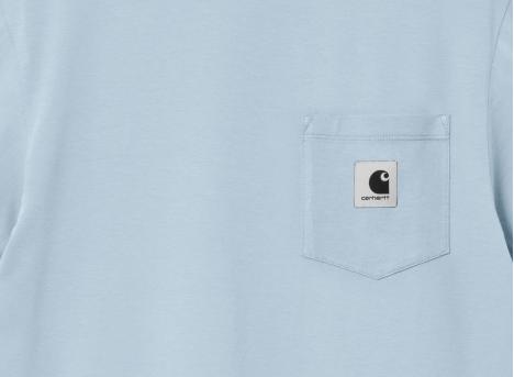 Carhartt W Pocket Tshirt Frosted Blue I032215
