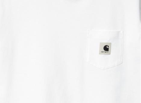 Carhartt W Pocket Tshirt White I032215
