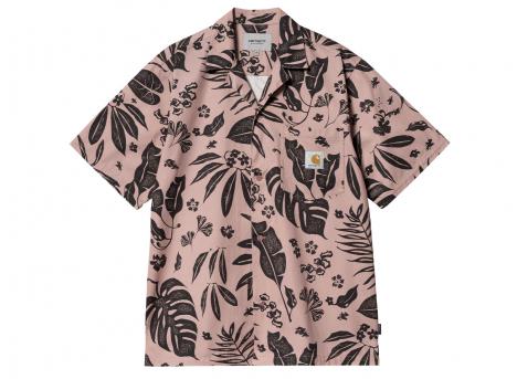 Carhartt Woodblock Shirt Print Glassy Pink I033073