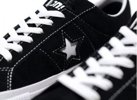 Converse Cons One Star Pro Suede Black / White 171327C