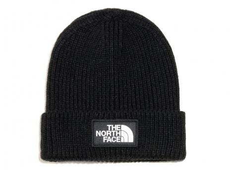 The North Face Logo Box Cuff Beanie Black