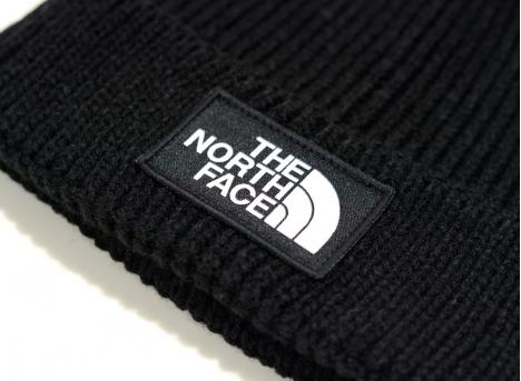 The North Face Logo Box Cuff Beanie Black