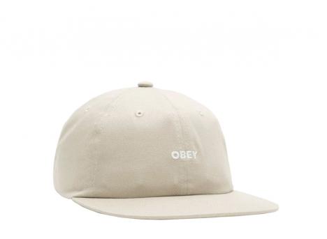 Obey Bold Twill 6 Panel Unbleached