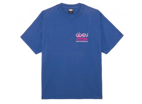 Obey Break Mental Bondage Tshirt Surf Blue