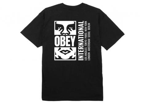 Obey Icon Split Classic Tshirt Black
