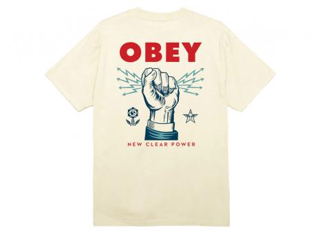 Obey New Clear Power Tshirt Cream