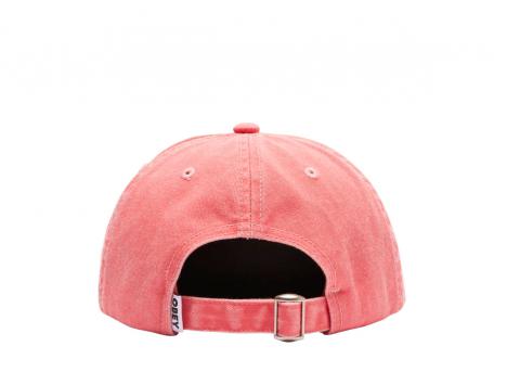 Obey Pigment Lowercase 6 Panel Coral