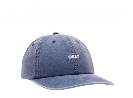 Obey Pigment Lowercase 6 Panel Navy