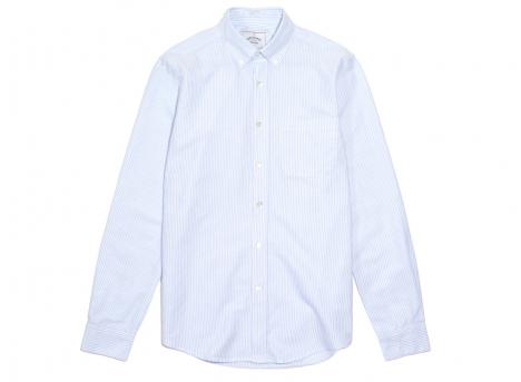 Portuguese Flannel Shirt Belavista Stripe Blue