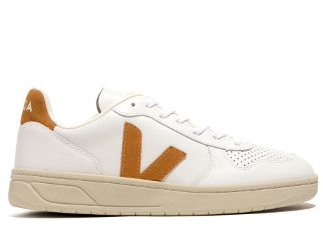 veja v10 suede camel white