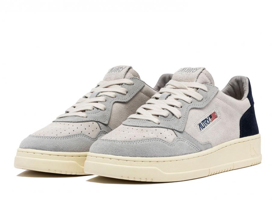 Autry Medalist Low TS03 Tricolor Suede Loft / Space Blue