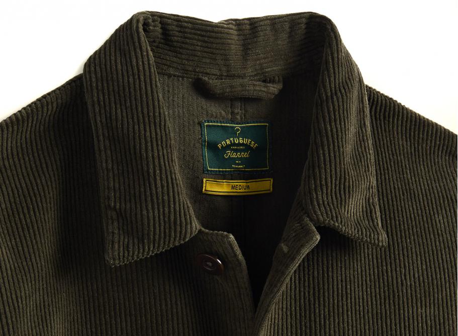 Portuguese Flannel Labura Corduroy Jacket Olive Novoid Plus