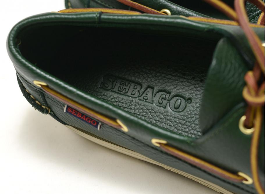 Sebago Docksides Portland Martellato Green Hunter Novoid Plus