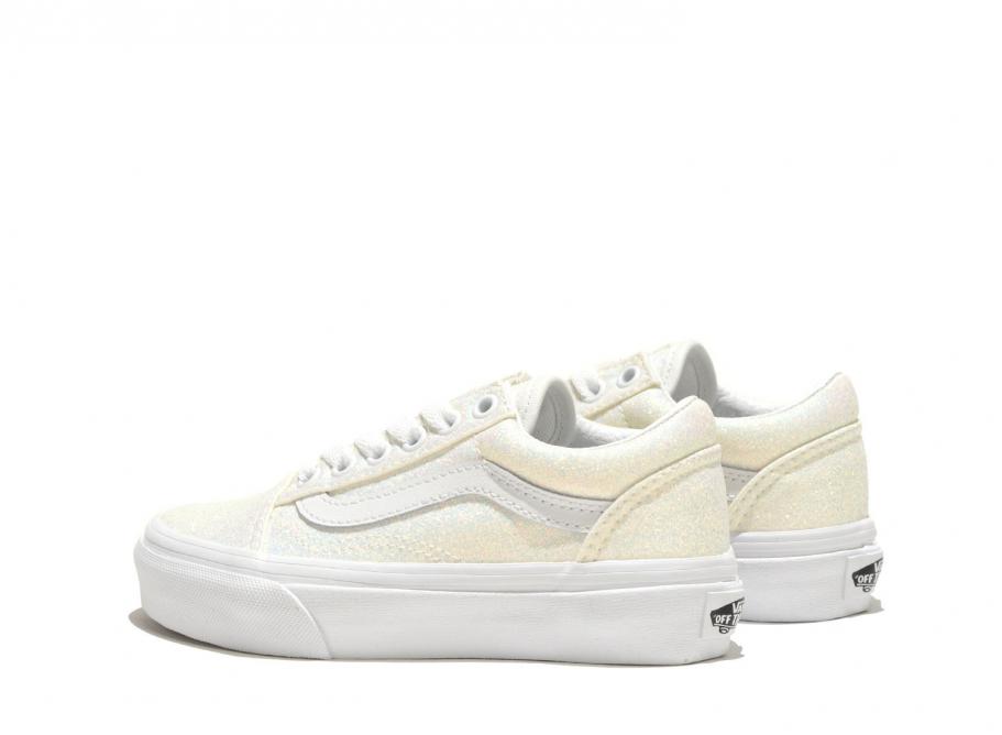 Glitter old skool clearance platform vans