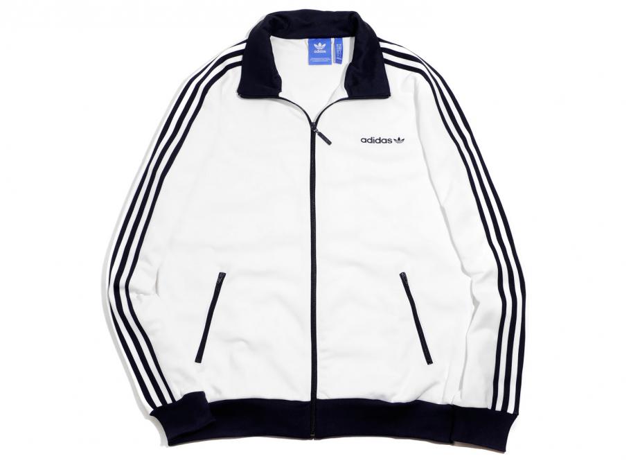 adidas white track jacket mens