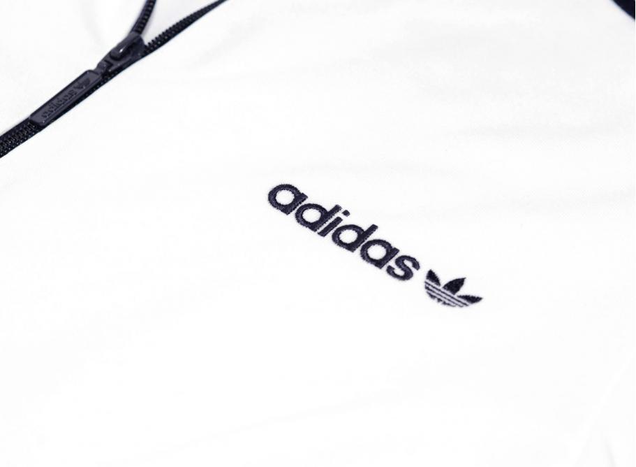 Adidas beckenbauer jacket online white