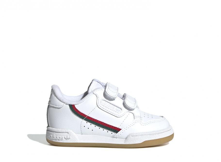 adidas continental 80 velcro cloud white